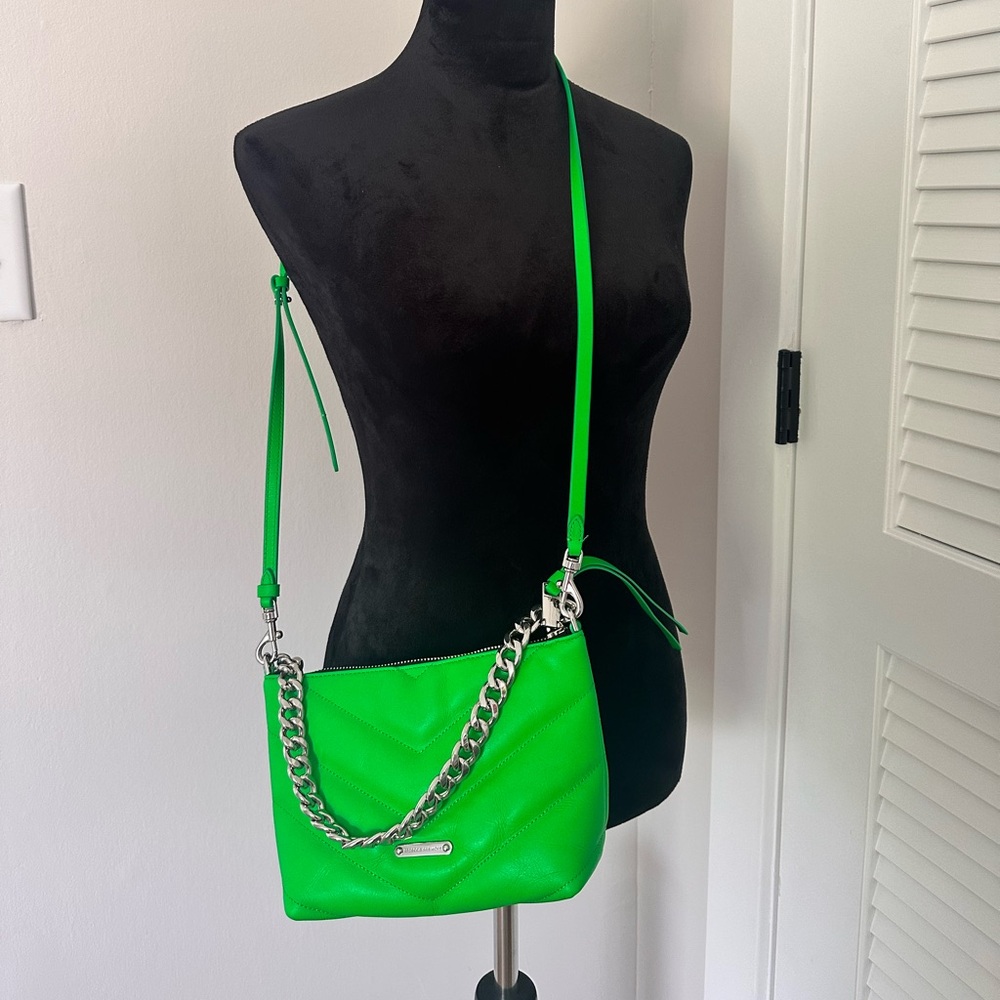 💚Rebecca Minkoff gorgeous green leather bag
